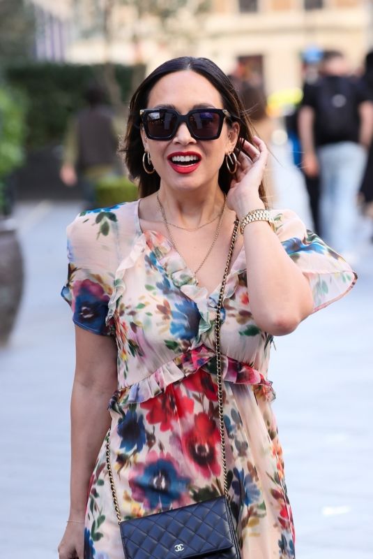 MYLEENE KLASS Arrives at Smooth Radio Studio in London 03/30/2024