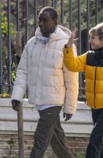 NAJWA NIMRI and Jose Mendes Vieira Out in Madrid 03/07/2024
