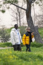 NAJWA NIMRI and Jose Mendes Vieira Out in Madrid 03/07/2024