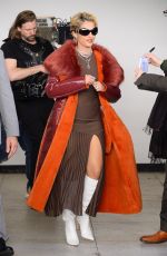 NAOMI SCOTT on the Set of Too Much For One Heart in New York 03/12/2024