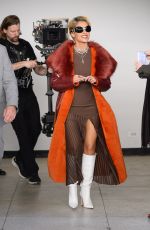 NAOMI SCOTT on the Set of Too Much For One Heart in New York 03/12/2024