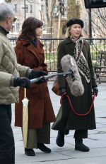 NAOMI WATSS and CARLA GUGINO Reshoot Scene for The Friend in Downtown Manhattan 03/18/2024