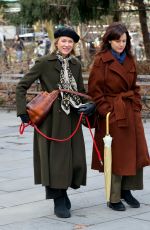 NAOMI WATSS and CARLA GUGINO Reshoot Scene for The Friend in Downtown Manhattan 03/18/2024