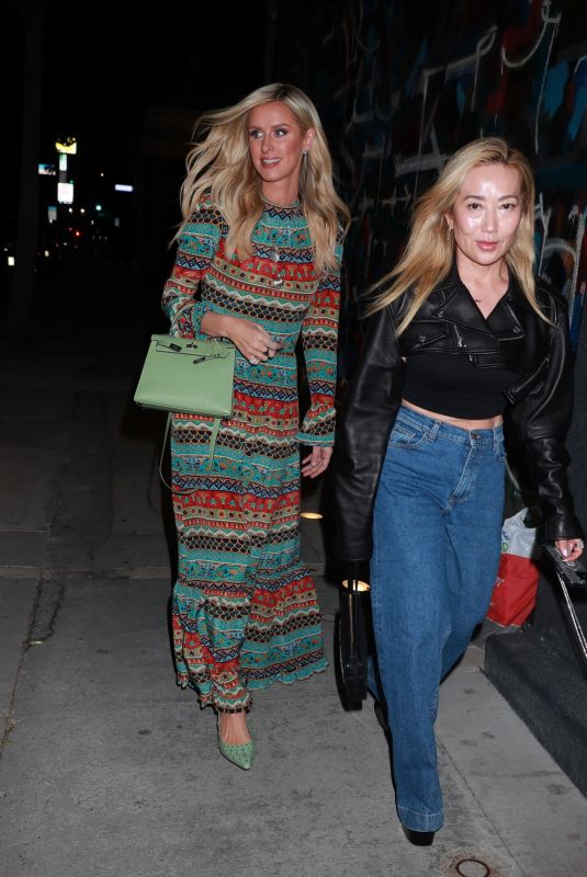 NICKY HILTON Out for Dinner with a Friend at Craig