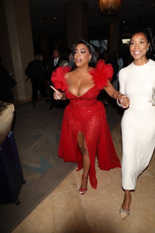 NIECY NASH and JESSICA BETTS Arrives at GLAAD Awards in Beverly Hills 03/14/2024
