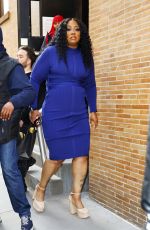 NIKKI BYLES Leaves Tamron Hall Show in New York 03/19/2024