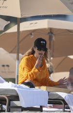 NINA AGDAL Has Lunch in Miami Beach 03/09/2024