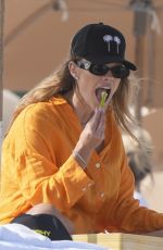 NINA AGDAL Has Lunch in Miami Beach 03/09/2024