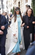 NINA DOBREV Arrives at Her Hotel in Paris 03/04/2024