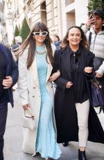 NINA DOBREV Arrives at Her Hotel in Paris 03/04/2024
