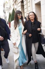 NINA DOBREV Arrives at Her Hotel in Paris 03/04/2024
