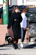 NINA DOBREV Out for Lunch with a Friend at Little Dom