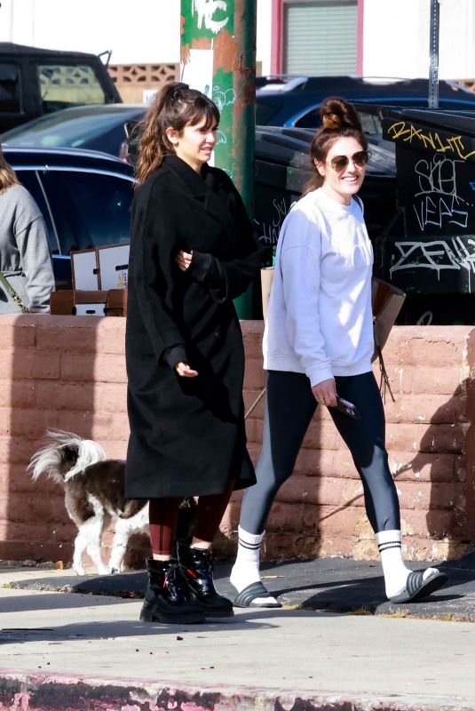 NINA DOBREV Out for Lunch with a Friend at Little Dom