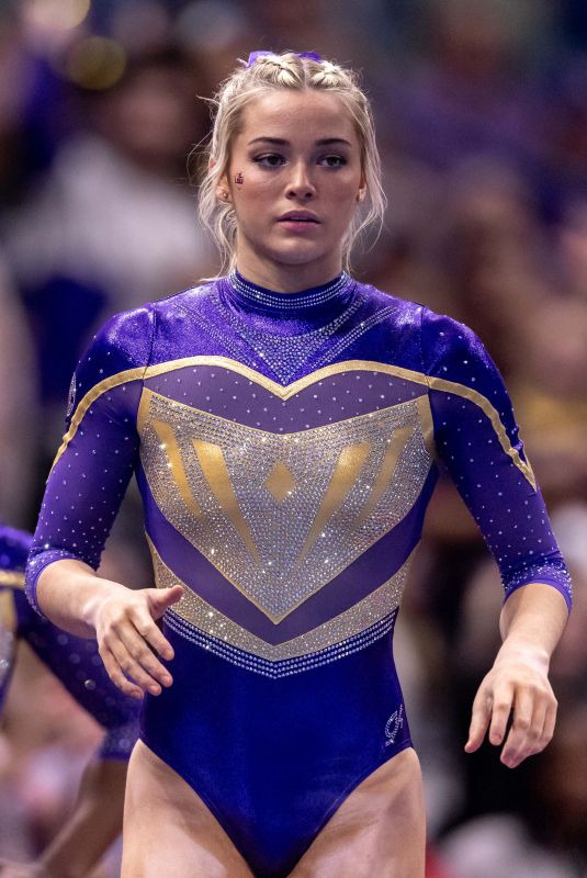 OLIVIA DUNNE at 2024 NCAA Gymnastics SEC Championships in New Orleans 03/23/2024