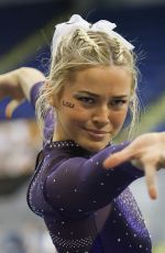 OLIVIA DUNNE at Purple & Gold Classic in Baton Rouge 03/08/2024