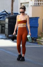 OLIVIA WILDE Leaves a Gym in Los Angeles 03/07/2024
