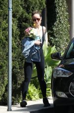 OLIVIA WILDE Leaves Her Private Gym in Los Angeles 03/09/2024