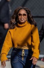 OPRAH WINFREY Arrives at Jimmy Kimmel Live 03/14/2024
