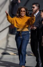 OPRAH WINFREY Arrives at Jimmy Kimmel Live 03/14/2024