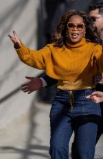 OPRAH WINFREY Arrives at Jimmy Kimmel Live 03/14/2024