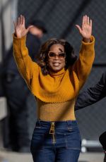 OPRAH WINFREY Arrives at Jimmy Kimmel Live 03/14/2024