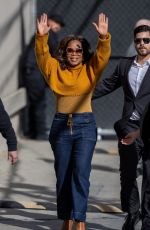 OPRAH WINFREY Arrives at Jimmy Kimmel Live 03/14/2024