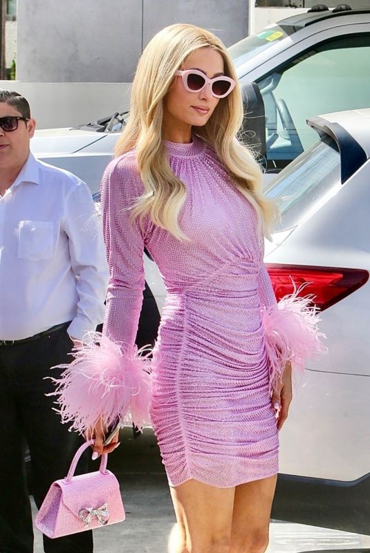 PARIS HILTON in Pinkat a Photoshoot in West Hollywood 03/13/2024