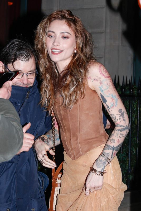 PARIS JACKSON Leaves Mert And Marcus Party at Paris Fashion Week 03/01/2024