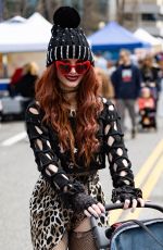PHOEBE PRICE Takes Her Dog Out for a Sunday Stroll in Studio City 03/03/2024