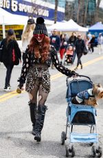 PHOEBE PRICE Takes Her Dog Out for a Sunday Stroll in Studio City 03/03/2024