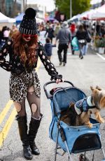 PHOEBE PRICE Takes Her Dog Out for a Sunday Stroll in Studio City 03/03/2024