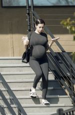 Pregnant BHAD BHABIE Leaves DBT Clinic in Los Angeles 03/05/2024