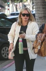Pregnant HILARY DUFF Leaves a Hair Salon in Los Angeles 03/08/2024