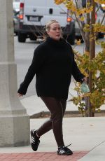 Pregnant HILARY DUFF Out and About in Los Angeles 03/01/2024