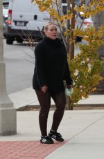 Pregnant HILARY DUFF Out and About in Los Angeles 03/01/2024
