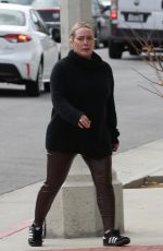 Pregnant HILARY DUFF Out and About in Los Angeles 03/01/2024