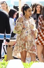 Pregnant VANESSA HUDGENS at a Caliwater Event at The Grove in Los Angeles 03/15/2024