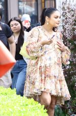 Pregnant VANESSA HUDGENS at a Caliwater Event at The Grove in Los Angeles 03/15/2024