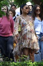 Pregnant VANESSA HUDGENS at a Caliwater Event at The Grove in Los Angeles 03/15/2024