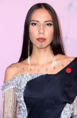 QUANNAH CHASINGHORSE at 2024 Green Carpet Fashion Awards in Los Angeles 03/06/2024