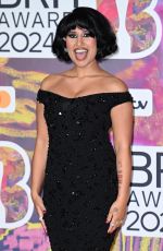 RAYE at Brit Awards 2024 at O2 Arena in London 03/02/2024