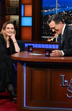 REBECCA FERGUSON at Late Show with Stephen Colbert in New York 02/29/2024