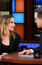REBECCA FERGUSON at Late Show with Stephen Colbert in New York 02/29/2024