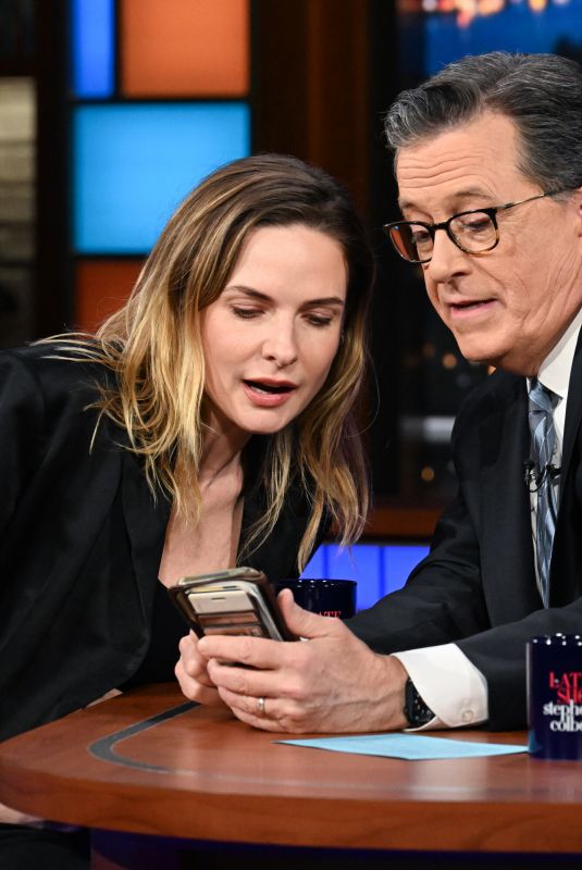 REBECCA FERGUSON at Late Show with Stephen Colbert in New York 02/29/2024