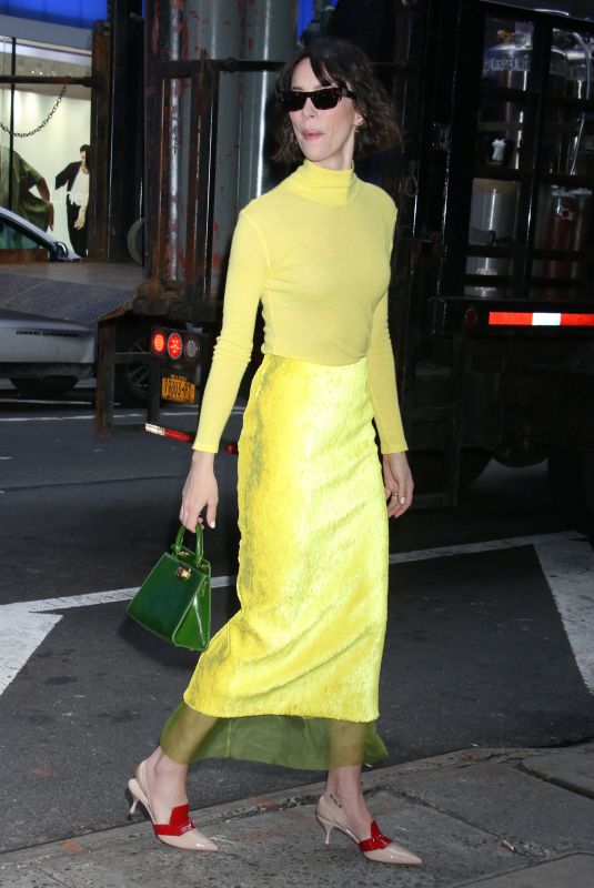 REBECCA HALL Arrives at Good Morning America in New York 03/20/2024