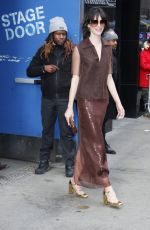 REBECCA HALL Leaves Times Square Studios in New York 03/20/2024