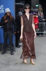 REBECCA HALL Leaves Times Square Studios in New York 03/20/2024