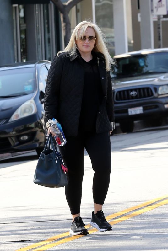 REBEL WILSON Stopping by Amavi Artistry Salon in Beverly Hills 03/29/2024