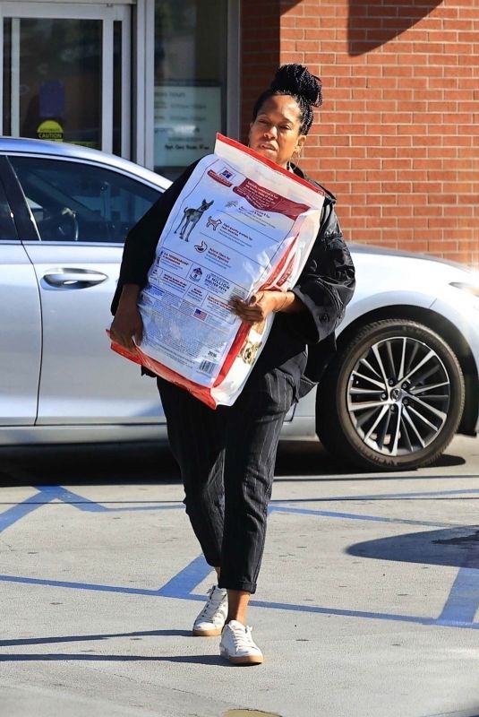 REGINA KING Leaves PetCo in Los Angeles 03/13/2024