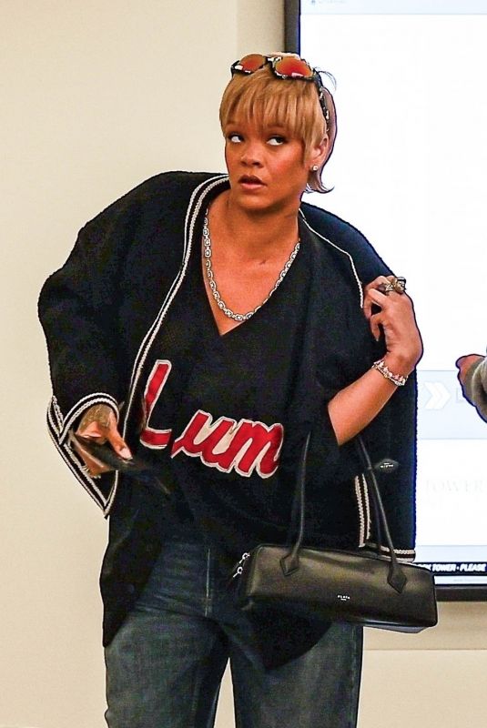 RIHANNA Heading to a Meeting in Santa Monica 03/22/2024